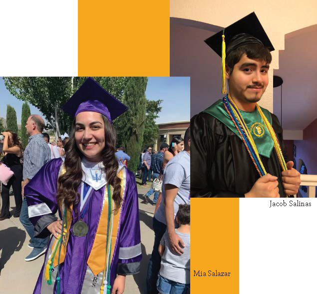 Dependent Scholarship Recipients  Mia Salazar and Jacob Salinas